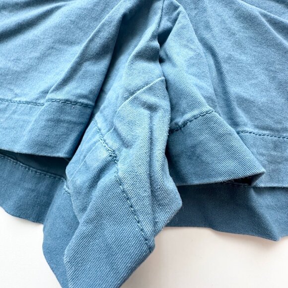 Loft Womens Shorts 18 Riviera Chino Solid Blue Preppy Nautical - Picture 4 of 9